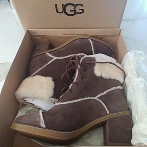 UGG lace up suede boots